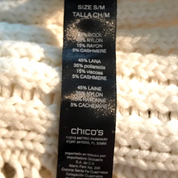 CHICOS BLACK LABEL MOCK NECK TOP  SZ S/M - Picture 11 of 13